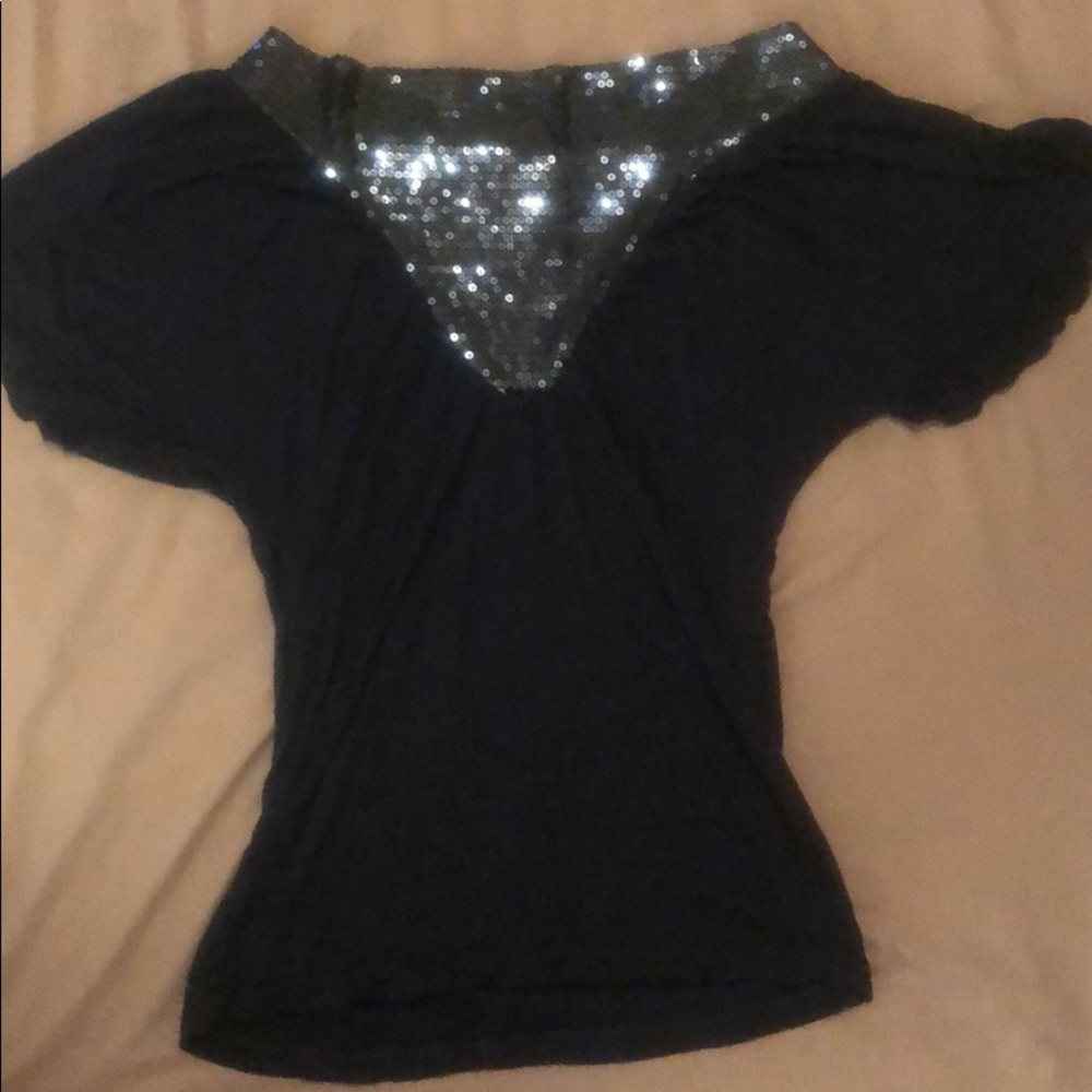 Sequin Flowy Top